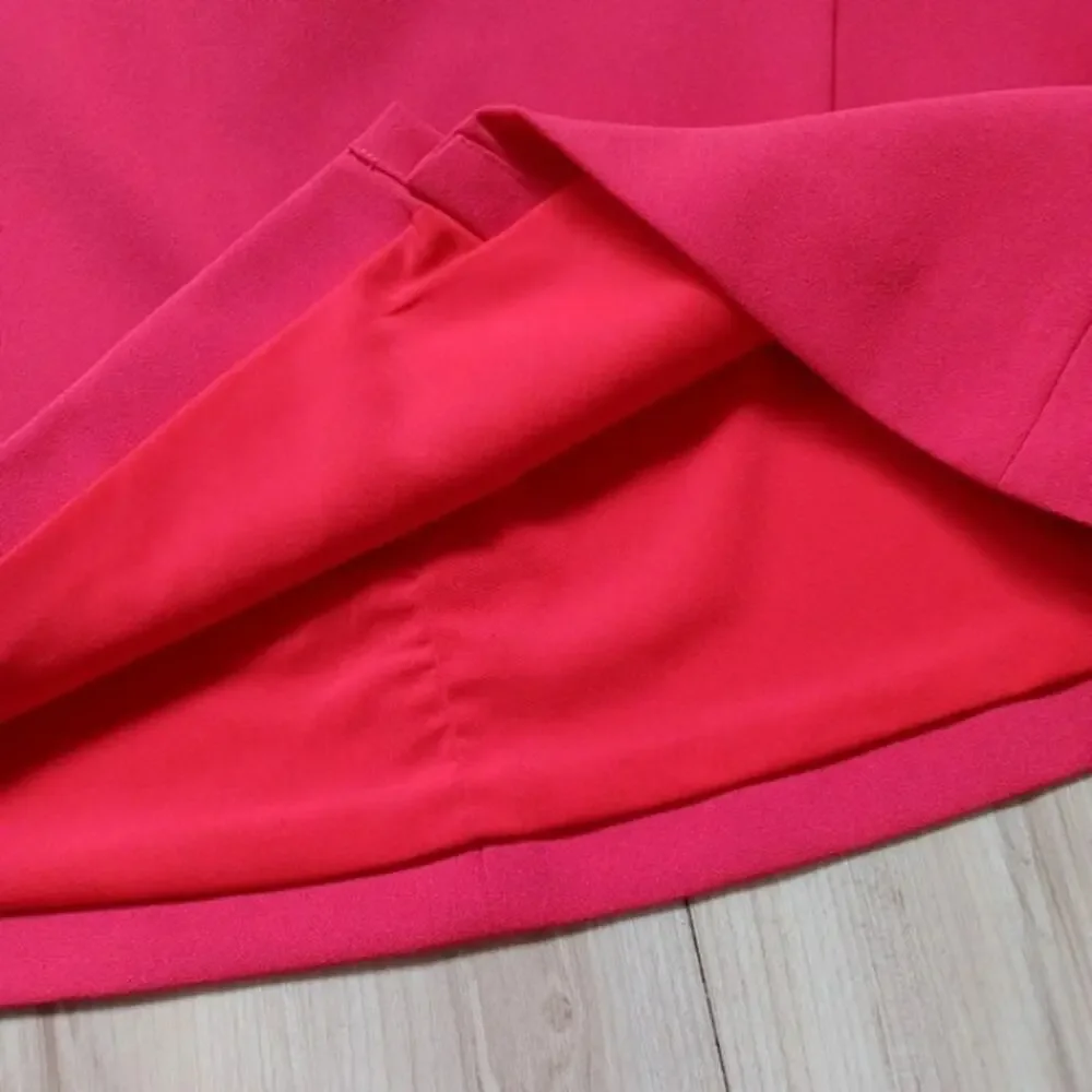 Alice + Olivia Shaylee Mini Skirt Poppy Red 6 - Picture 9 of 13
